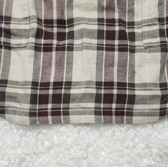 Vintage Roots Plaid Flannel Shirt Dress Xs  Tartan Cozy Tunic - Picture 13 of 15